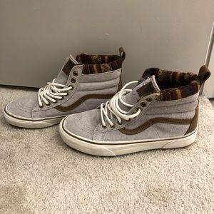 Suede high top vans
